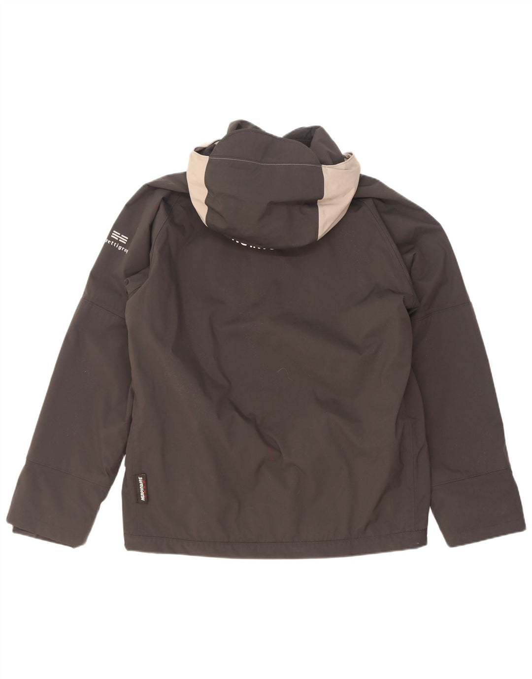 Murphy & Nye Herre Loose Fit Graphic Windbreaker Jacket UK 36 Small Black