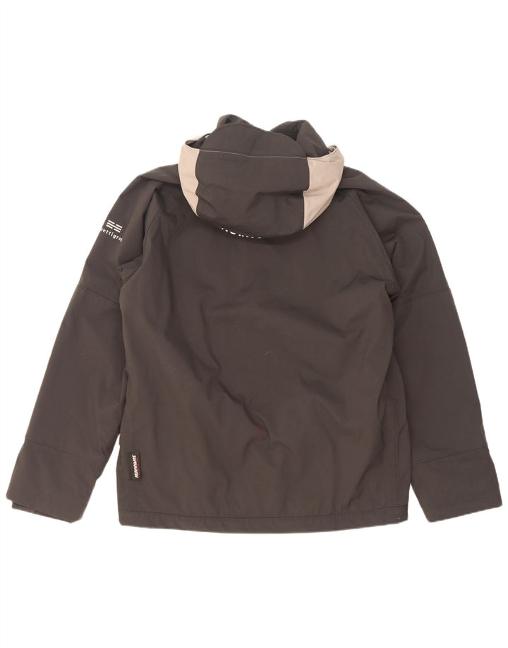 Murphy & Nye Herre Loose Fit Graphic Windbreaker Jacket UK 36 Small Black