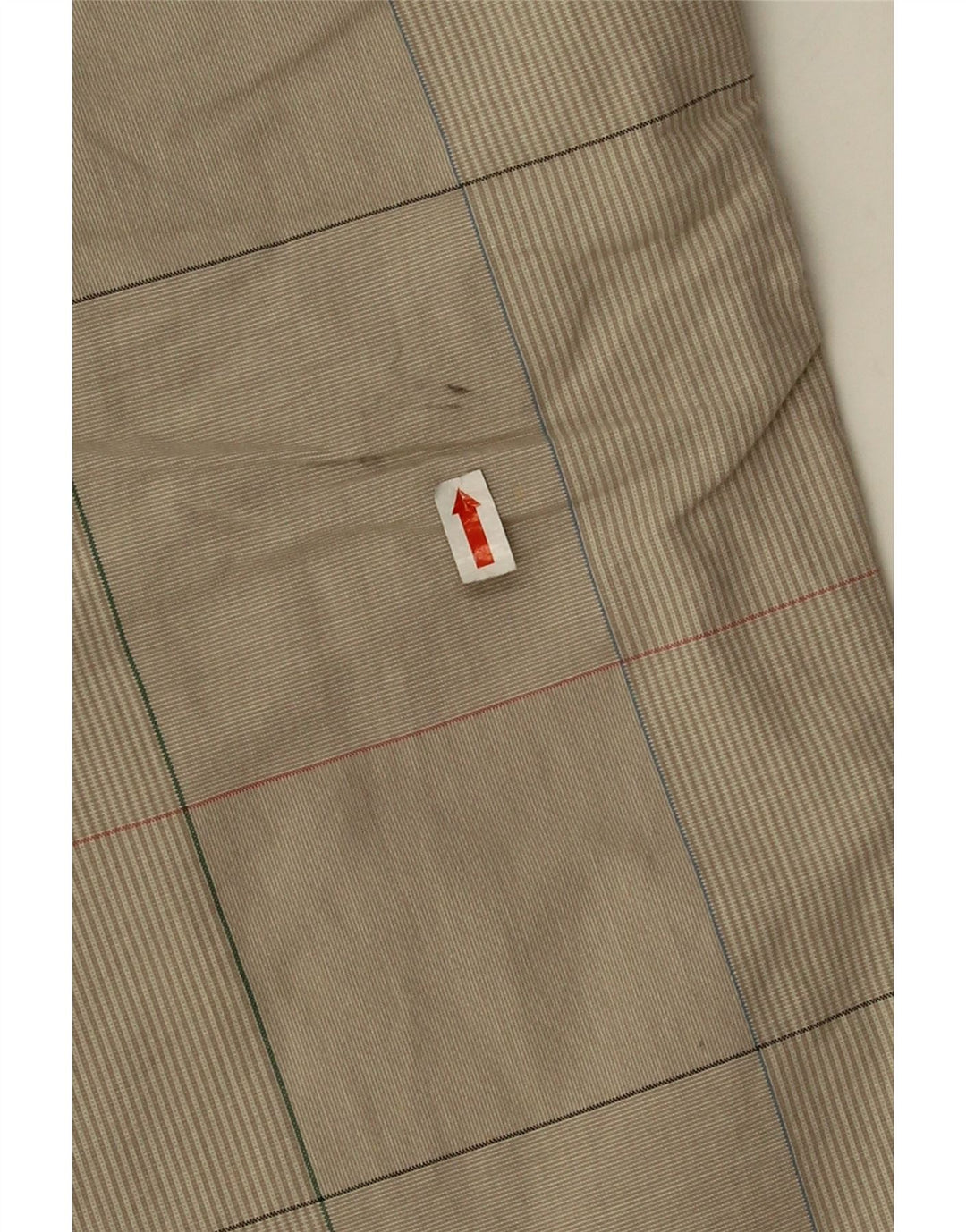 Converse Mens Chino Shorts Small W28 Beige Check Cotton
