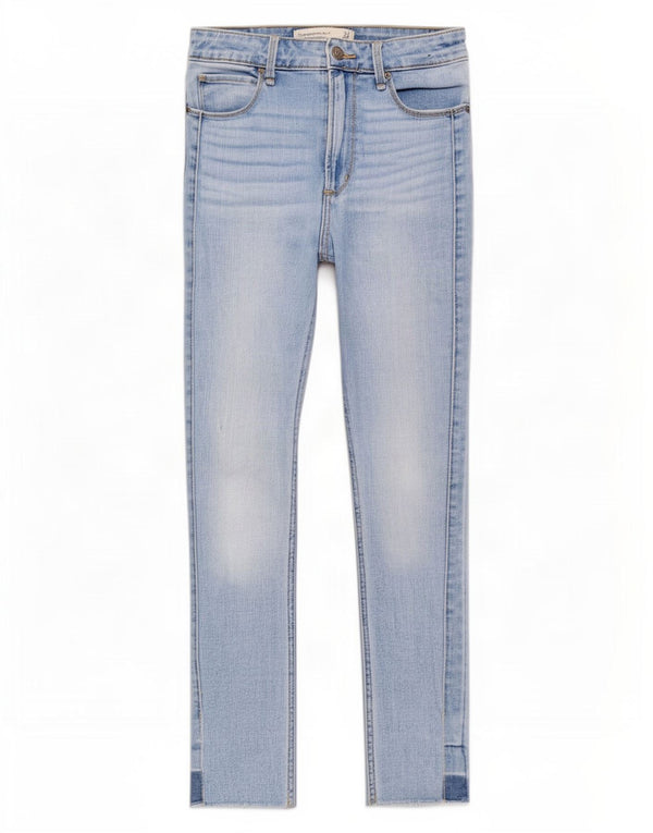 Abercrombie & Fitch Dame Højtalje Skinny Jeans US 2 XS W26 L26 Blå