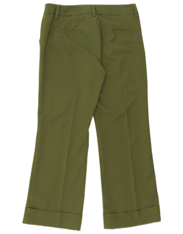 Marella Damen EMME Bootcut Chino Hose UK 12 Medium W32 L28 Khaki