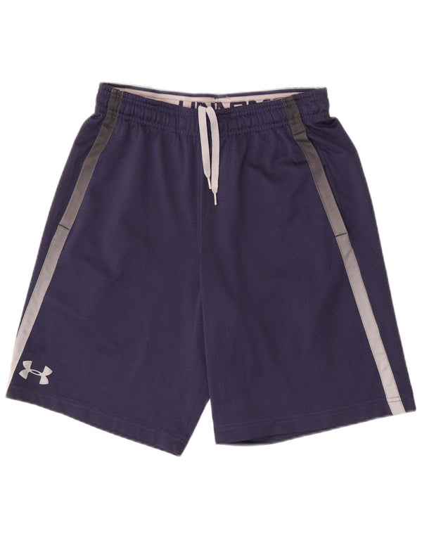 Under Armour Hombre Pantalones cortos deportivos Small Azul marino Colorblock Poliéster