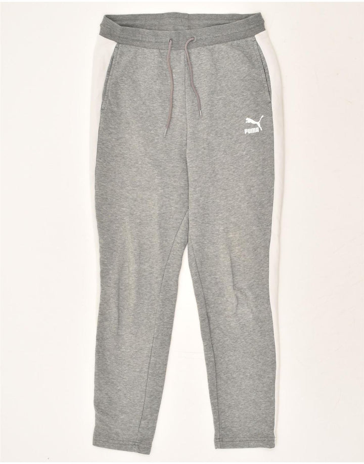 PUMA Womens Tracksuit Trousers UK 10 Small Grey | Vintage Puma | Thrift | Second-Hand Puma | Used Clothing | Messina Hembry 