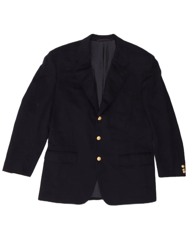 Cantarelli Veste Blazer 3 Boutons Homme IT 52 XL Bleu Marine Laine