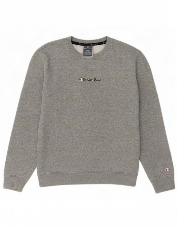 Felpa da uomo Champion Maglione piccolo cotone chiazzato grigio
