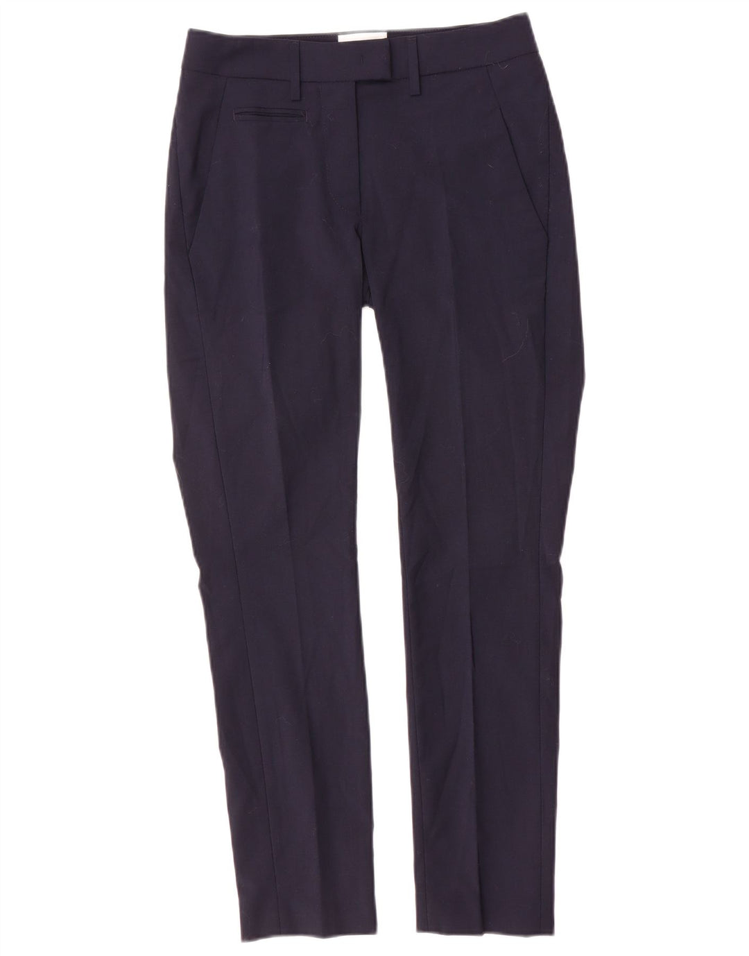 Dondup Womens Slim Suit Trousers W25 L27 Navy Blue Polyester