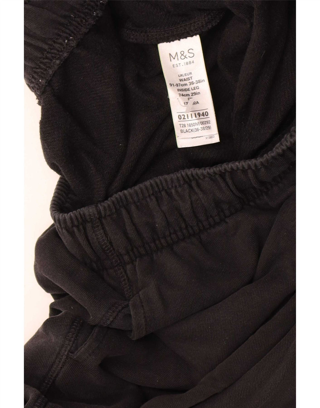 Marks & Spencer Træningsdragtsbukser til mænd XL sort bomuld