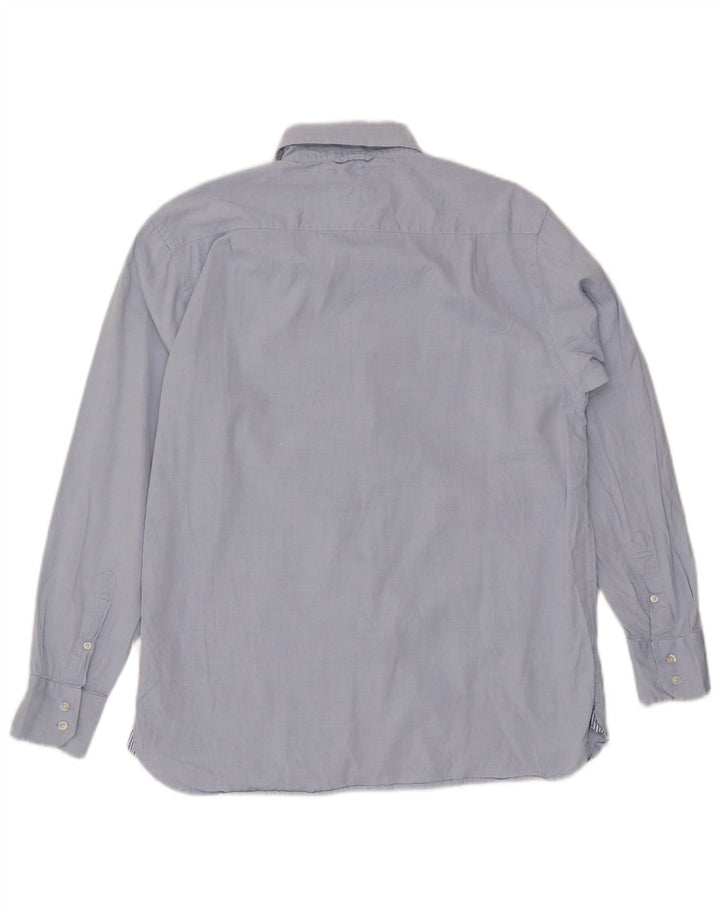 Camisa masculina Tommy Hilfiger de algodão azul médio