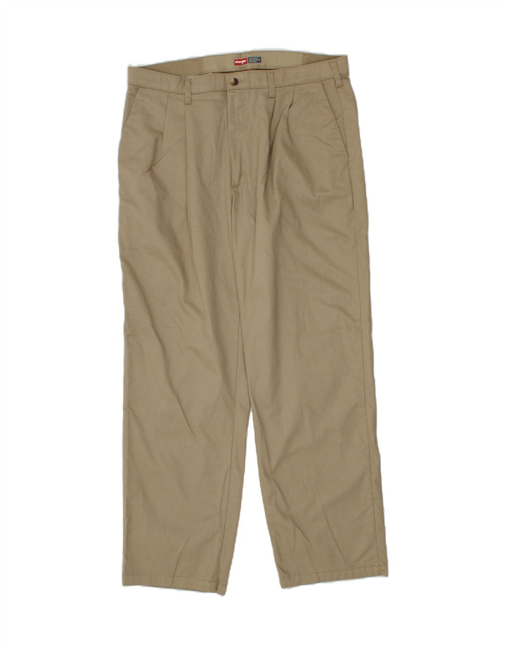 WRANGLER Mens Pegged Chino Trousers W36 L32 Beige Cotton Vintage Wrangler and Second-Hand Wrangler from Messina Hembry 