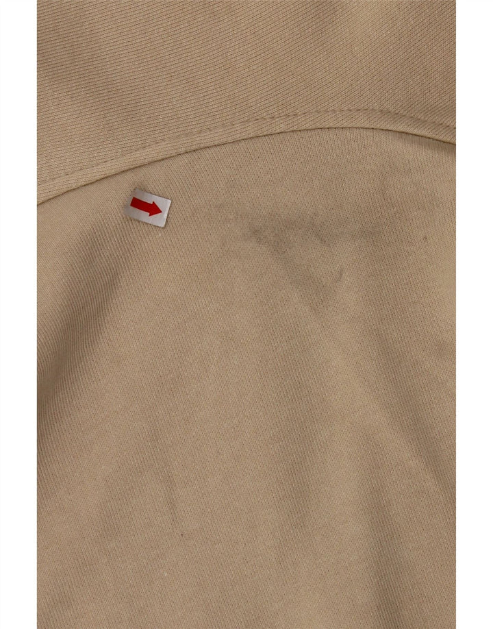 ARENA Mens Zip Hoodie Sweater XL Beige