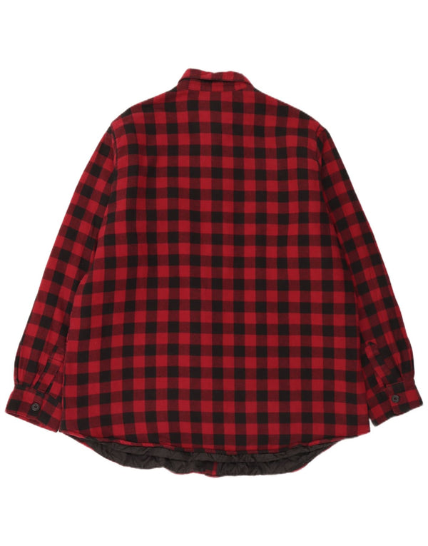 EMP Herre Lumberjack Flanel Shirt 2XL Rød Gingham Bomuld