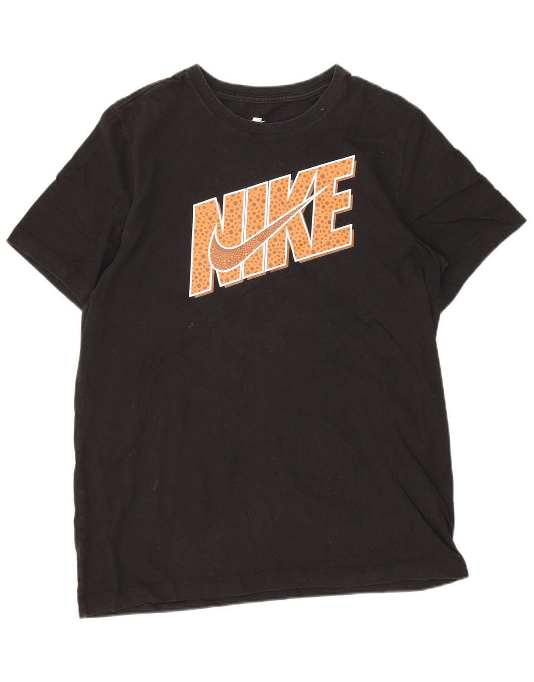 Nike grafisk T-shirt top til mænd, stor sort bomuld