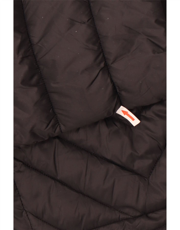 Karen Millen Womens Padded Coat UK 14 Large Black Nylon