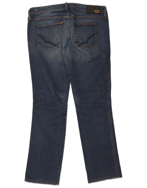 Diesel Womens Lhela Straight Jeans W32 L32 Blue Cotton