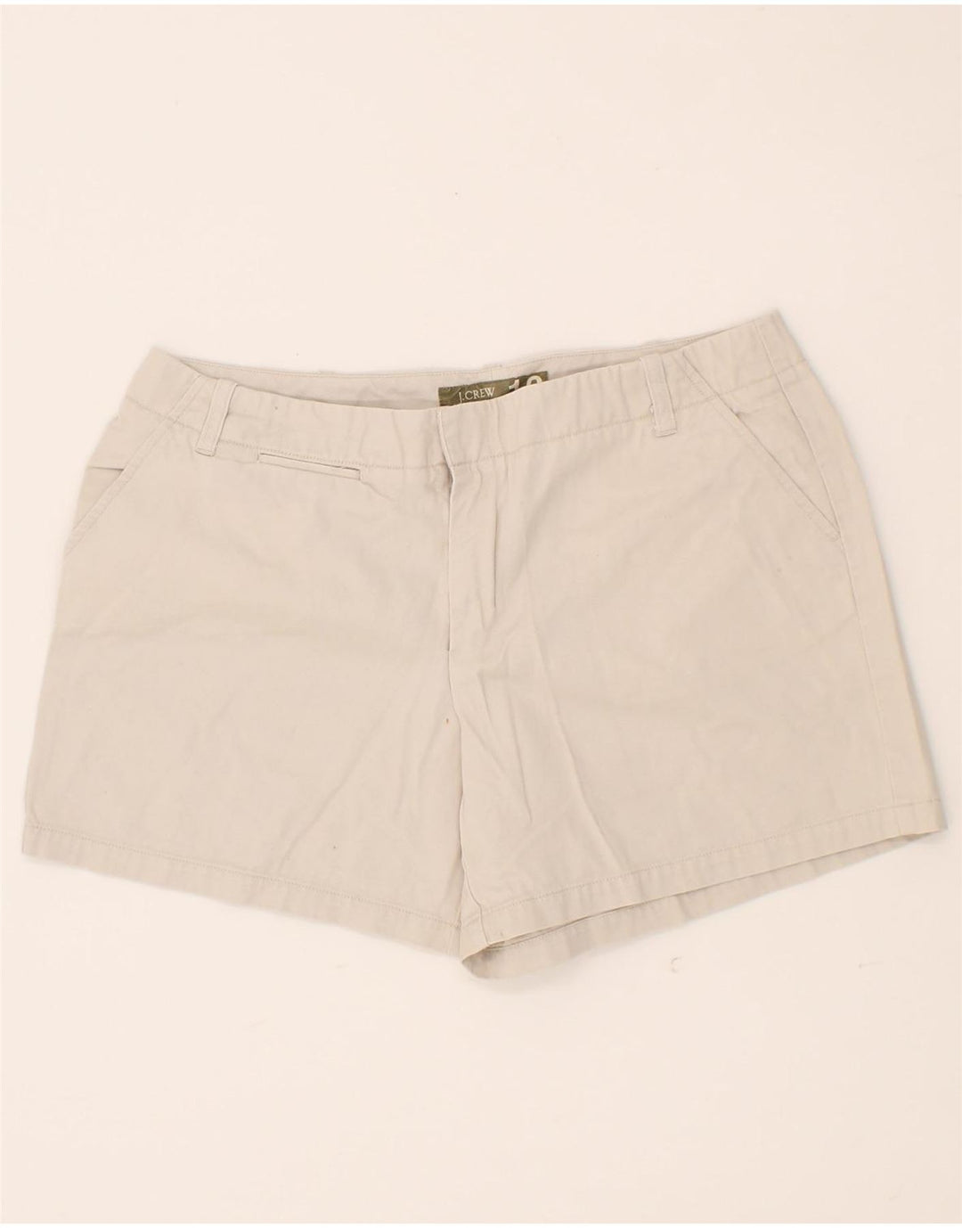 J. CREW Womens Chino Shorts US 10 Large W32 White Cotton Vintage J. Crew and Second-Hand J. Crew from Messina Hembry 