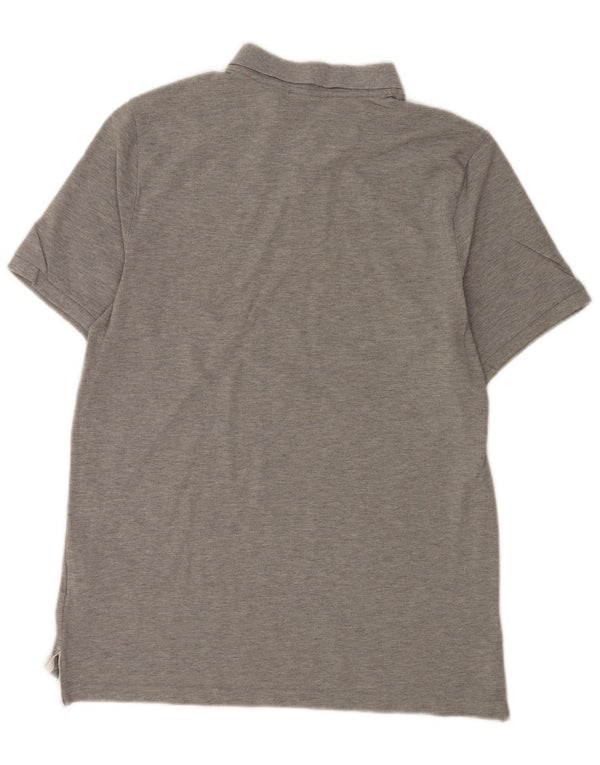 Nike Mens Polo Shirt Large Grey Flecked Cotton