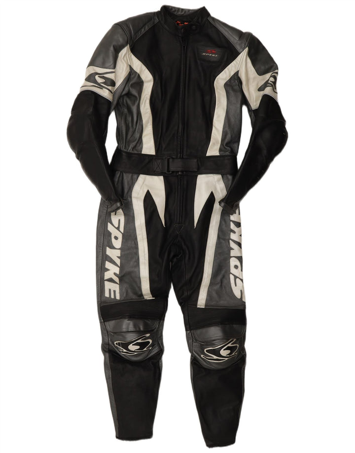 Salopetă din piele Spyke pentru femei IT 44 Medium Black Leather Motocicletă