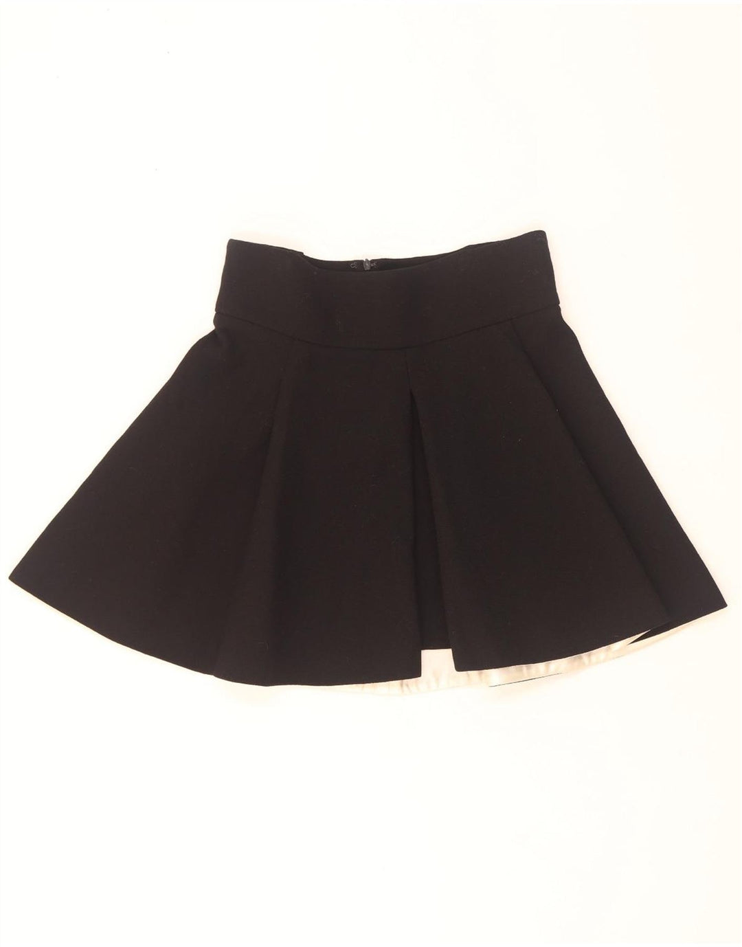 Fausto Puglisi Damen Mini-Faltenrock W29 Medium Schwarz