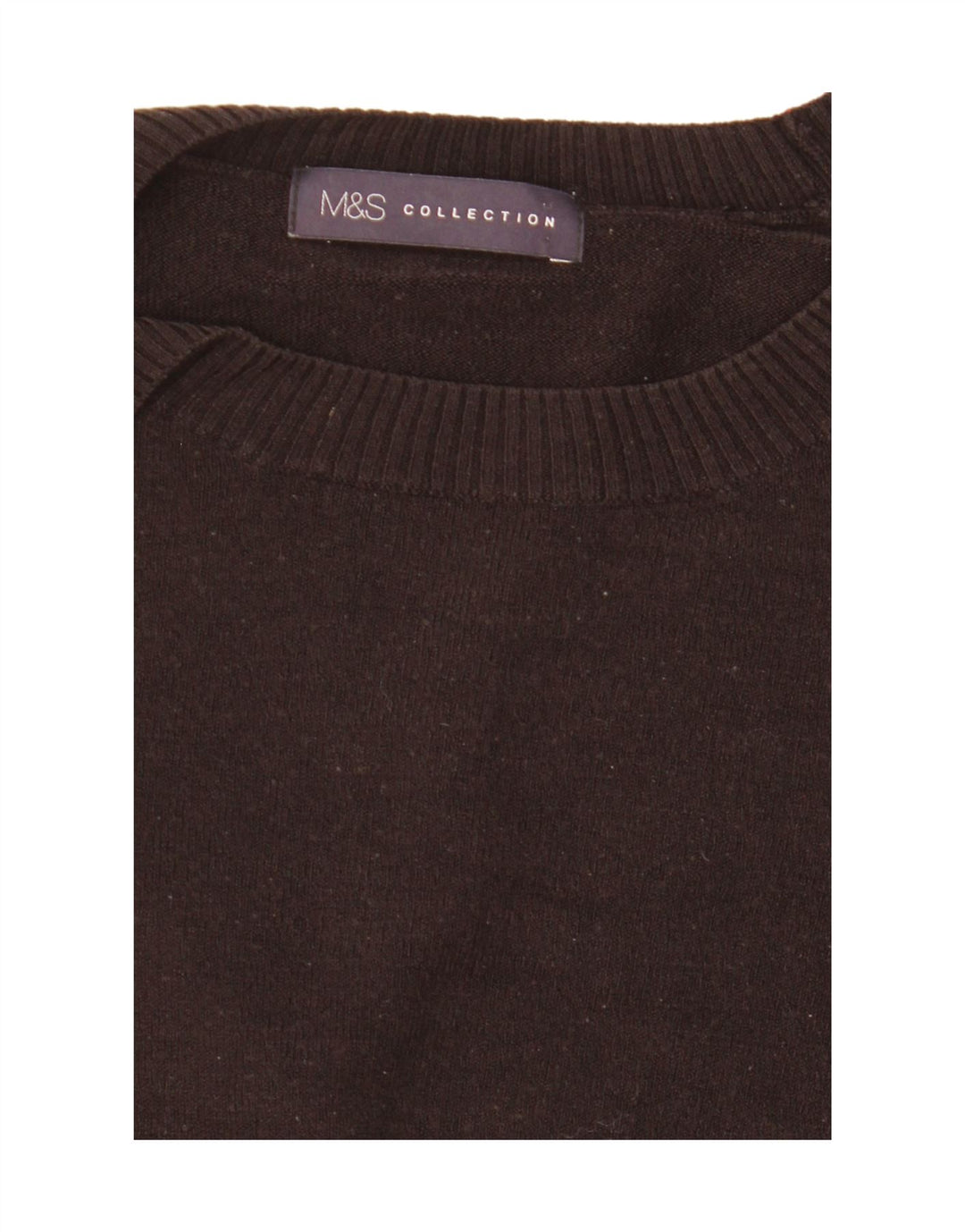 Marks & Spencer Womens Boat Neck Jumper Sweater UK 12 Medium Black