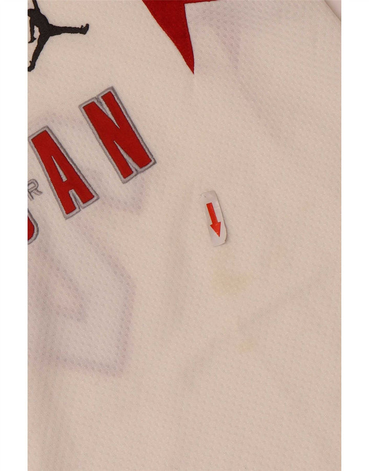 Jordan Boys Grafisk Vest Top 12-13 år Stor Hvid Colourblock Polyester