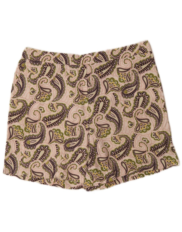 Boden Short décontracté pour femme UK 16 Large W34 Coton cachemire multicolore