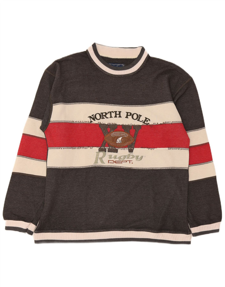 Hanorac grafic pentru bărbați North Pole Pulover Medium Gri Colorblock