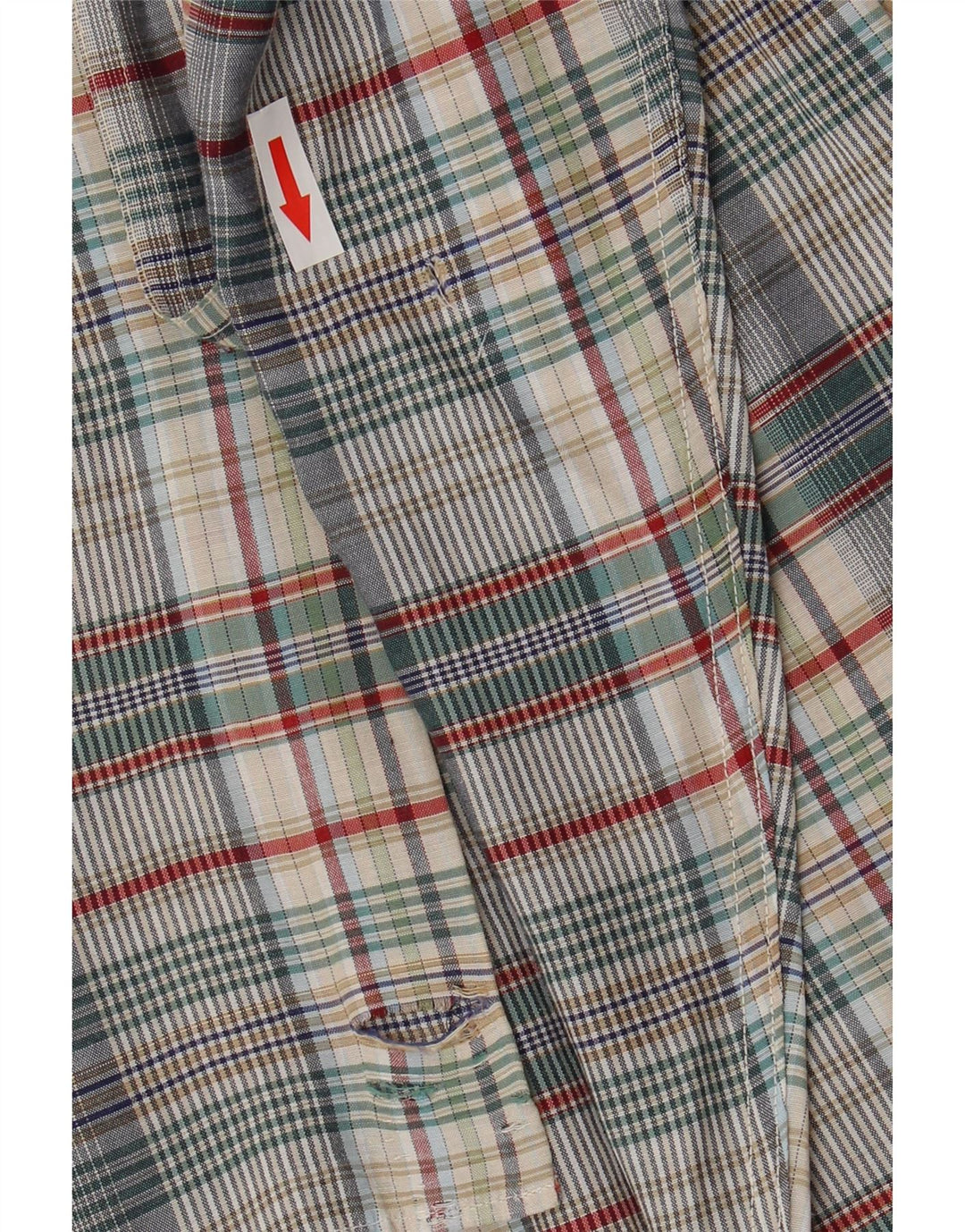 Henry Cottons Herre flannelskjorte str. 41 16 Stor flerfarvet tern
