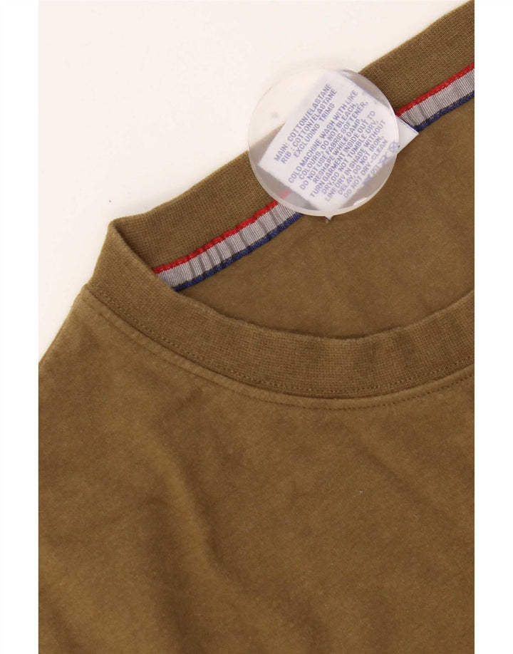 Champion Herre T-Shirt Top Medium Khaki Bomuld