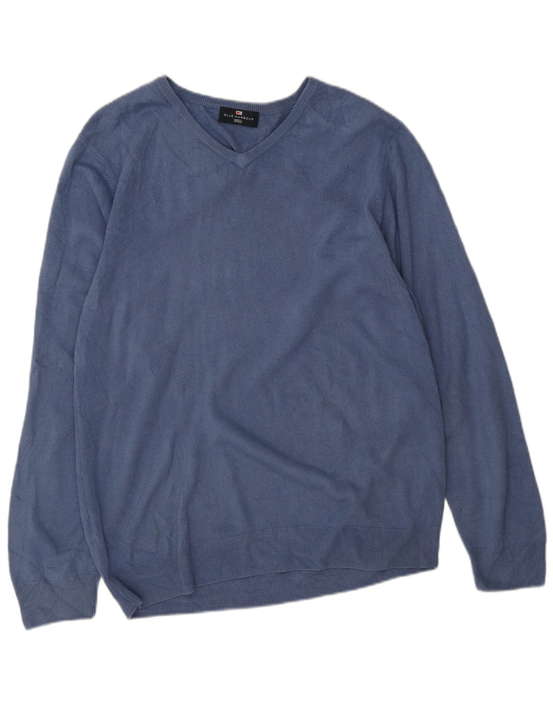 Marks & Spencer Herre Blue Harbor V-hals sweater Large Navy Blue