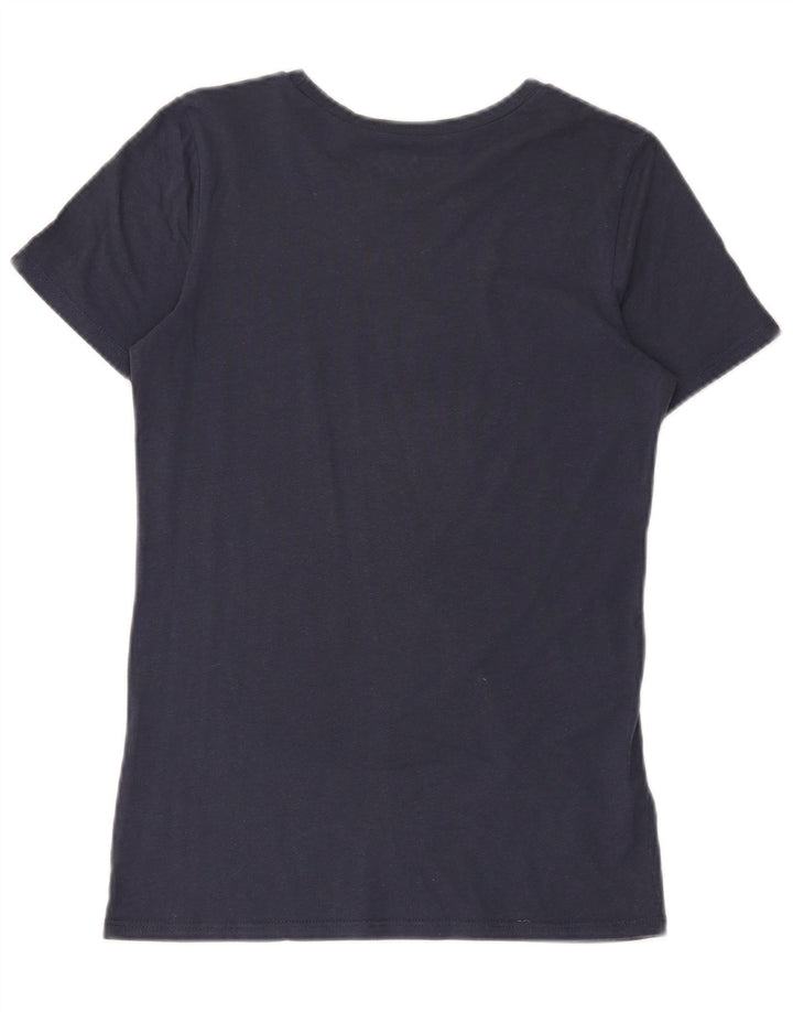 Vans Womens Graphic T-Shirt Top UK 14 Large Navy Blue