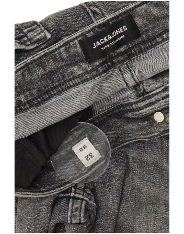 Jack & Jones Mens GLENN Slim Jeans W32 L32 Grey Cotton