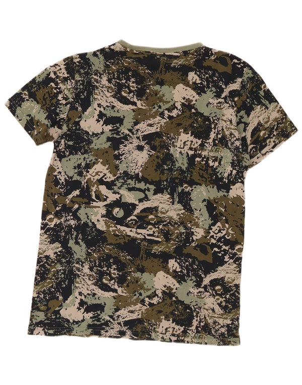 Puma Camiseta gráfica para niño Top 15-16 años 2XL Algodón Camuflaje Verde