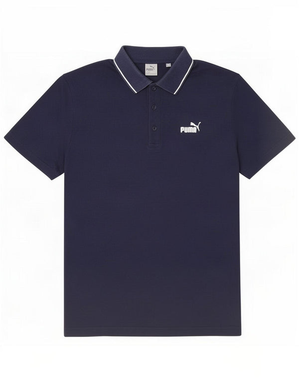 Puma Ανδρικό πουκάμισο Polo Medium Navy Blue Cotton