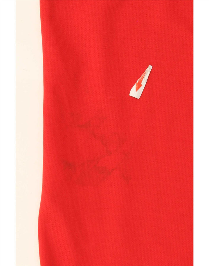 Adidas Herre Climalite T-Shirt Top XL Rød Polyester