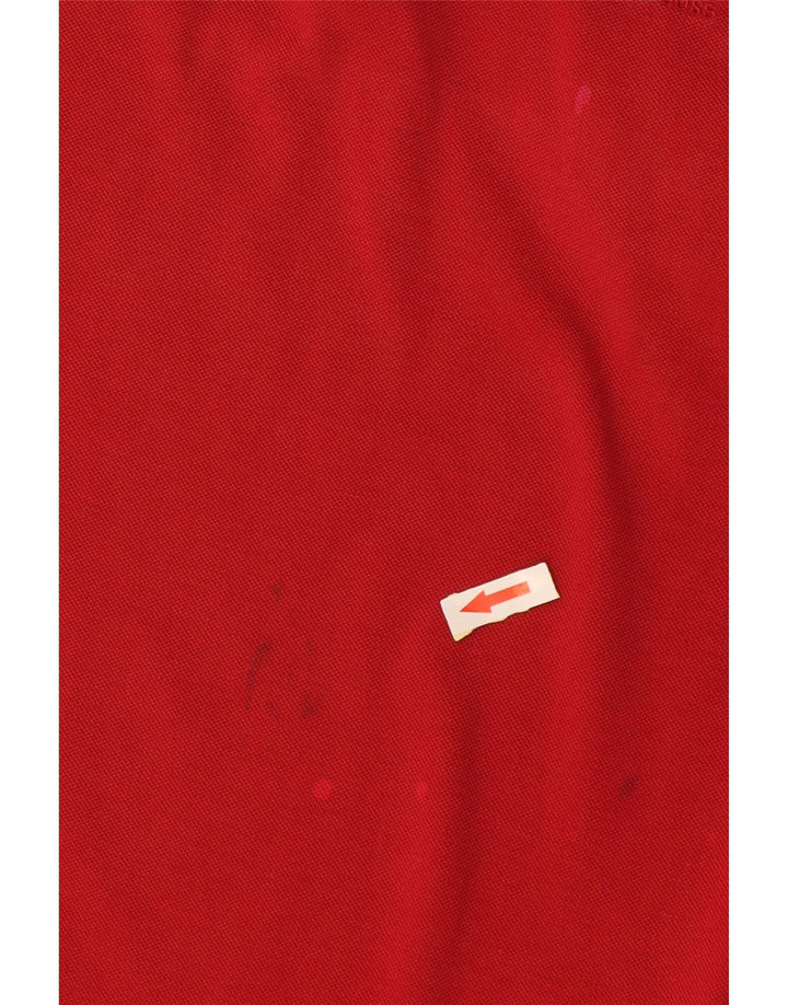 Polo da uomo Hugo Boss in cotone rosso medio