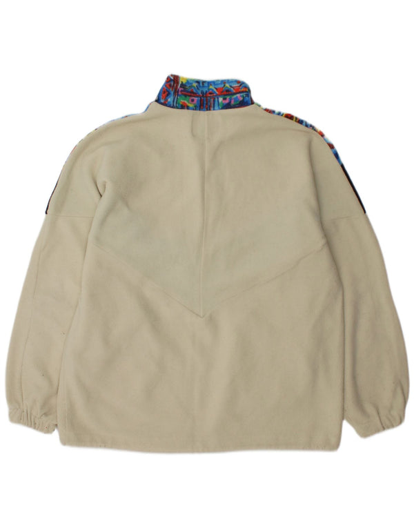 MONTGOMERY Pull Polaire Col Zippé Homme Large Multicolore Colourblock