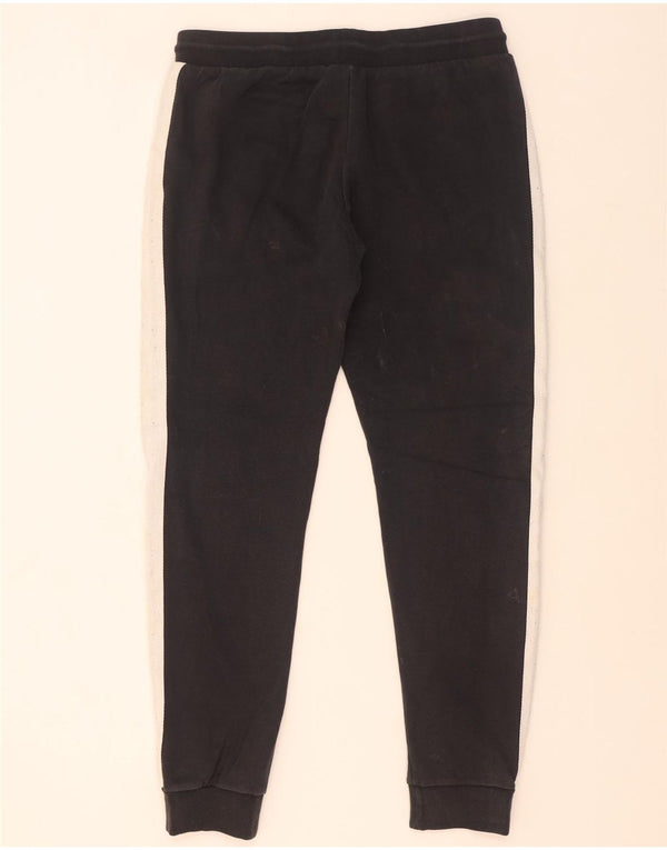 Adidas Hombre Pantalones De Chándal Joggers Large Negro Colorblock Algodón
