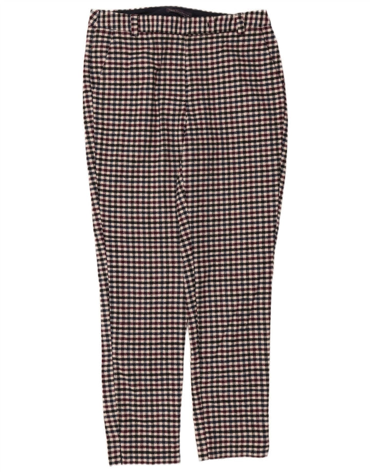MARKS & SPENCER Womens Chino Trousers UK 12 Medium W32 L29 Multicoloured
