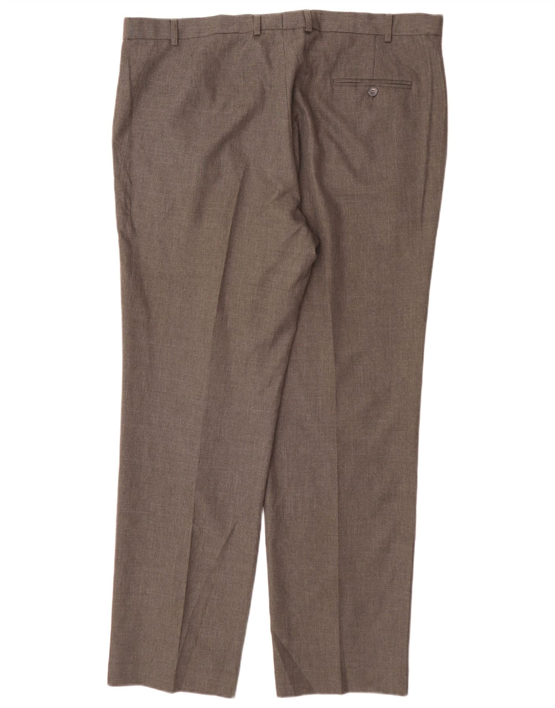 Marks & Spencer Mens Straight Regular Fit Suit Trousers W42 L33 Grey