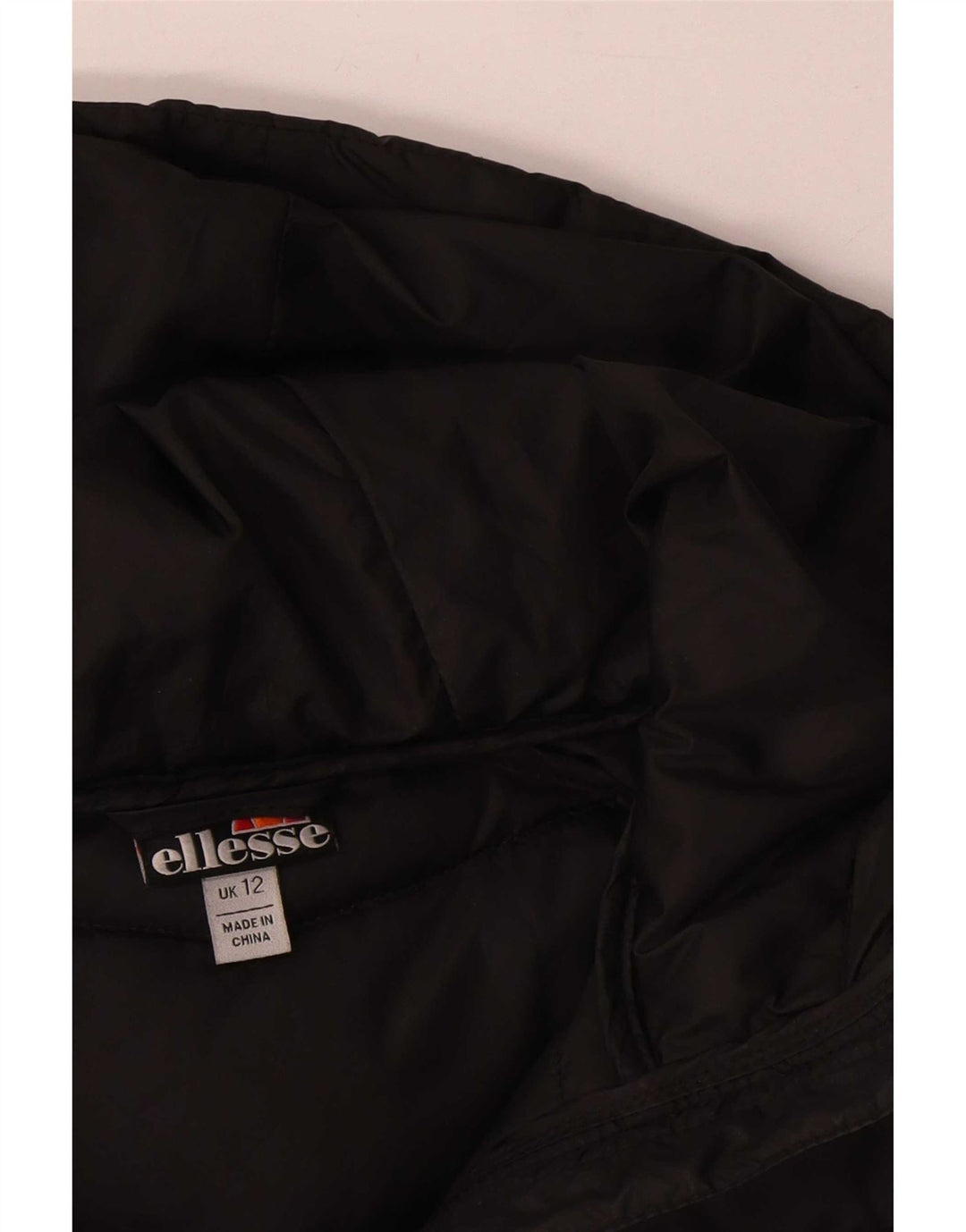 Gilet imbottito con cappuccio da donna Ellesse UK 12 medio poliestere nero