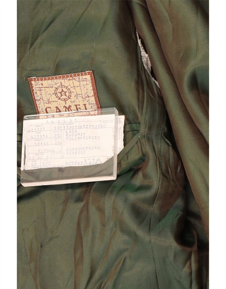 Camel Active Mens 2 Button Blazer Jacket IT 50 Large Green Wool