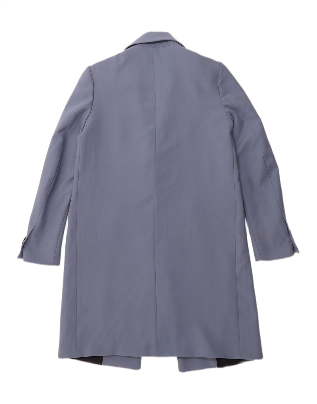 ZARA Womens Oversized Overcoat UK 6 XS Blue Polyester