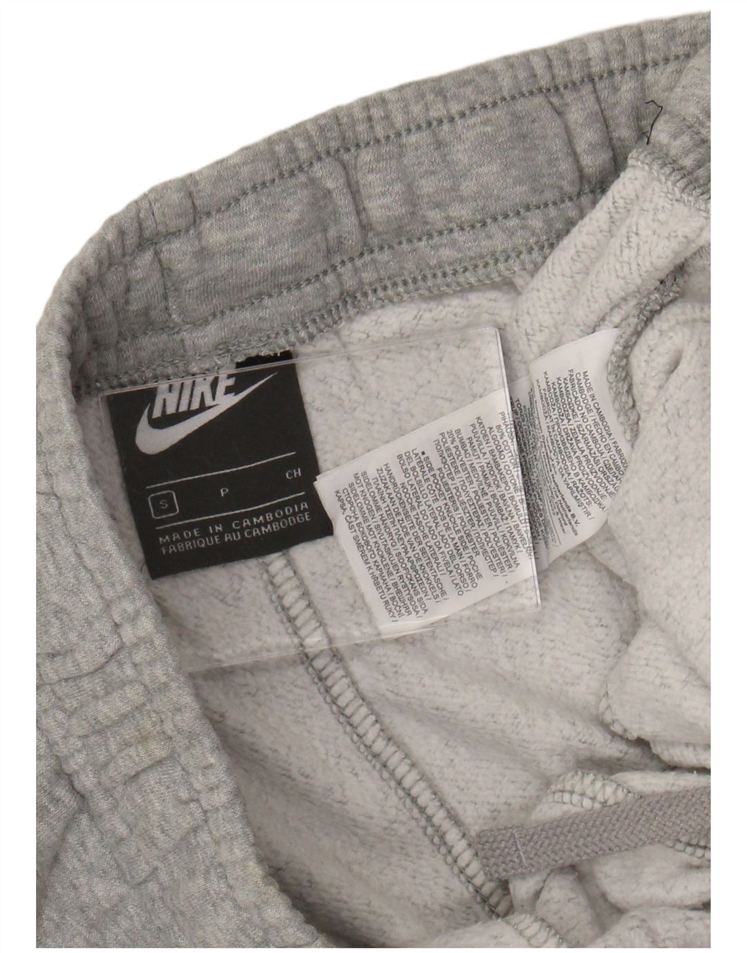 NIKE Mens Tracksuit Trousers Joggers Small  Grey Cotton