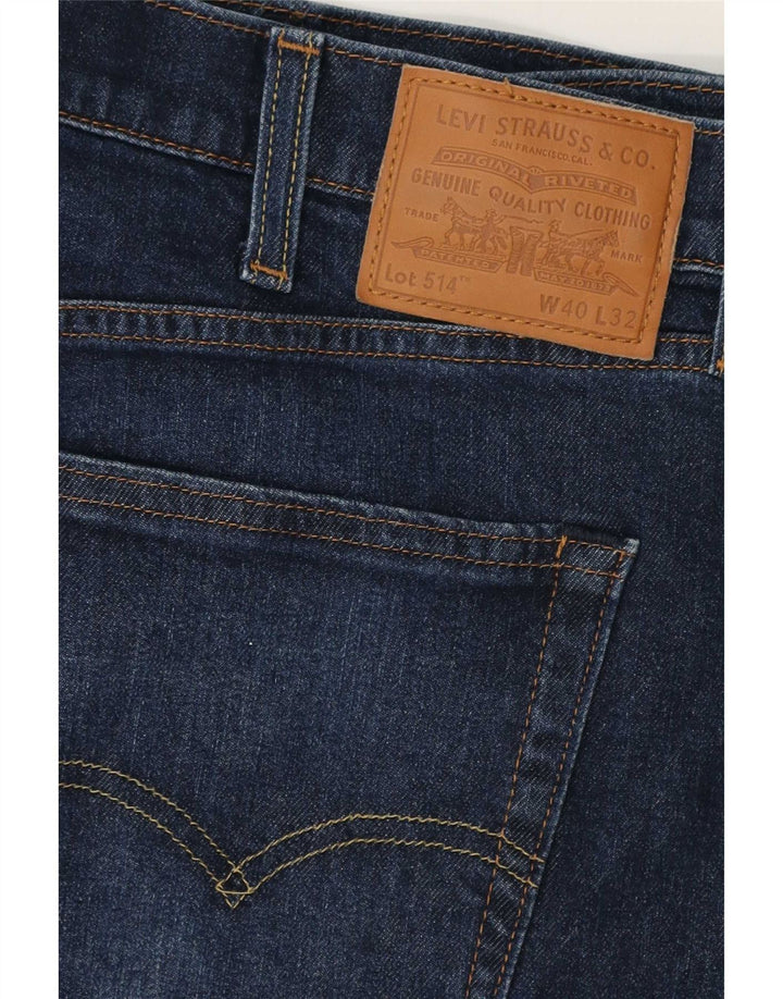 Levi's Jean 514 Straight Homme Bleu Marine W40 L30 Coton