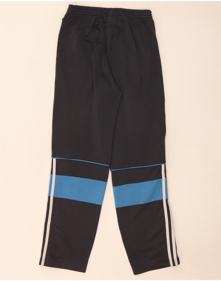 Adidas Boys Tracksuit Trousers 11-12 Years Grey Colourblock Polyester