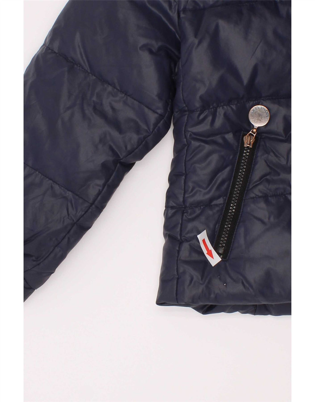 Moncler Утепленная куртка для маленьких мальчиков 18-24 месяцев Темно-синий полиамид