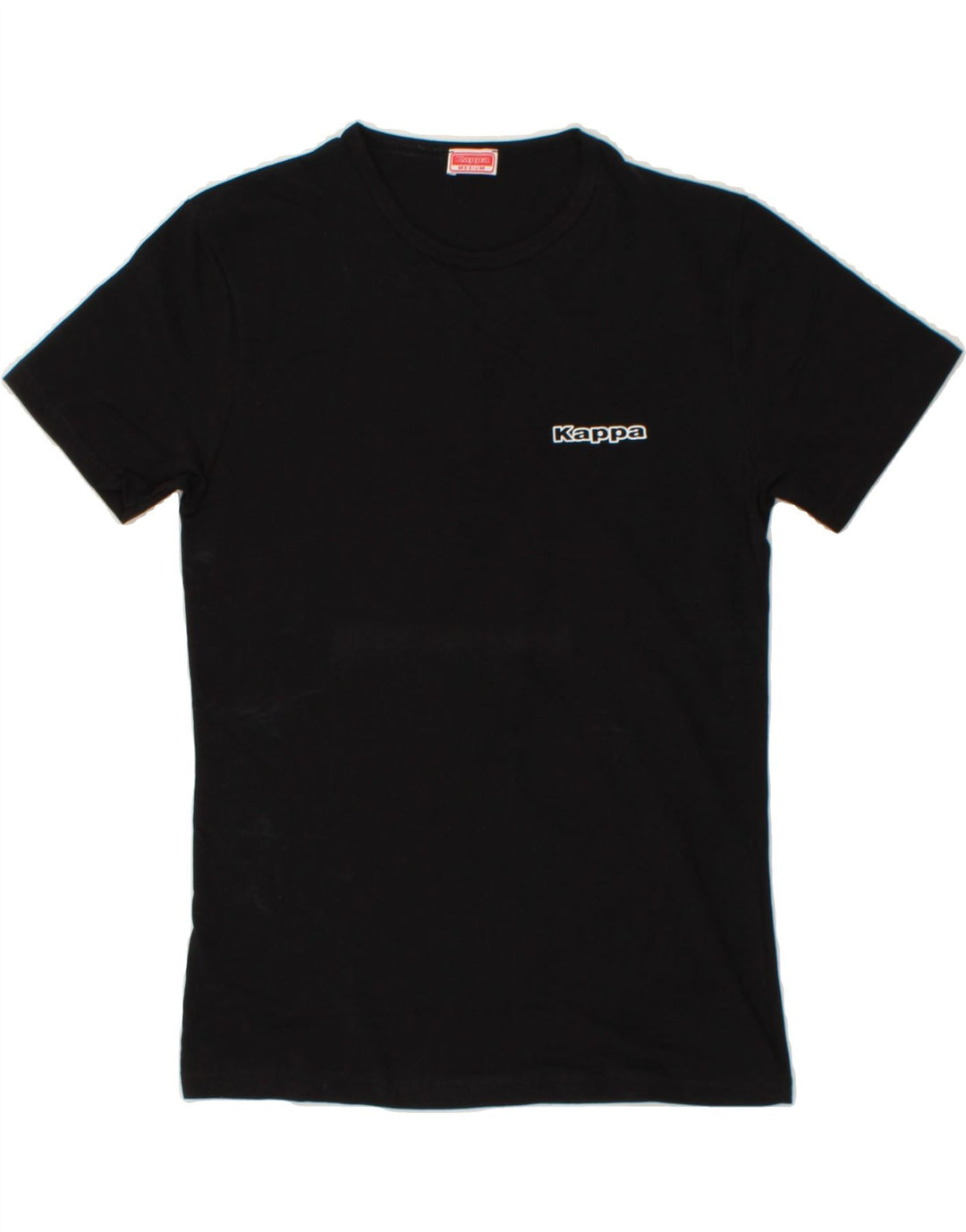 KAPPA Womens T-Shirt Top UK 12 Medium Black Cotton Vintage Kappa and Second-Hand Kappa from Messina Hembry 