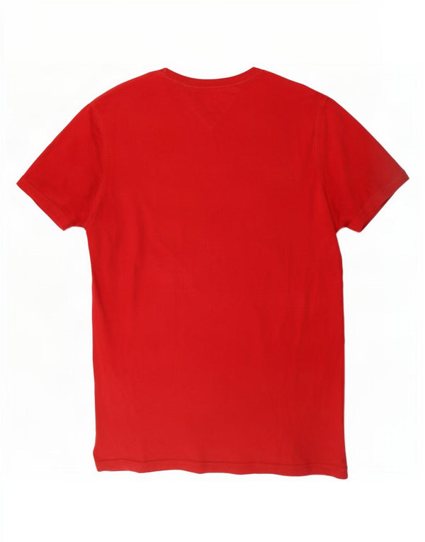 Tommy Hilfiger T-Shirt Graphique Homme Petit Rouge Coton