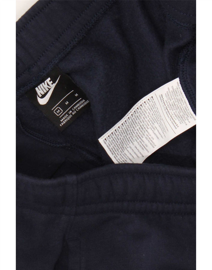Nike Mens Tracksuit Trousers Joggers Medium Navy Blue Cotton