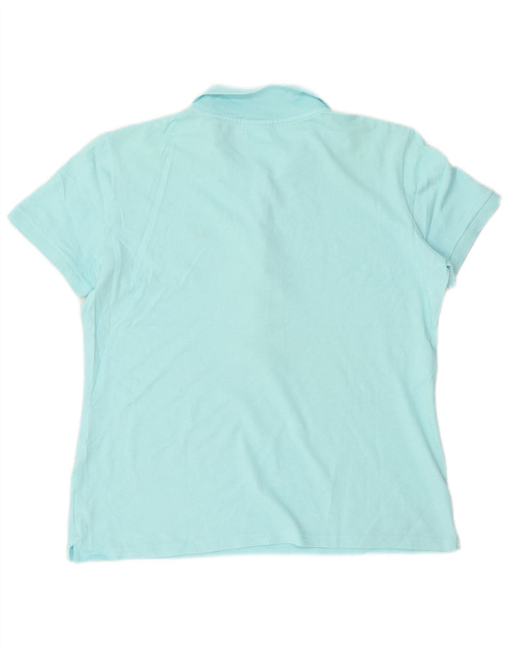 Polo da donna Lacoste taglia 46 XL in cotone blu